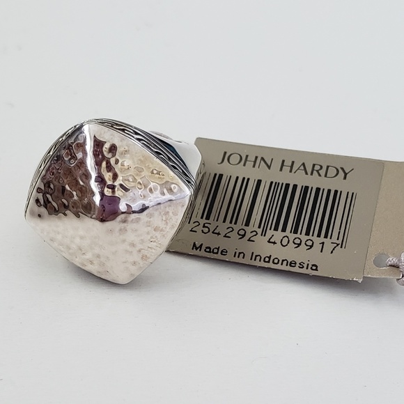 John Hardy Sterling Silver Classic Chain Hammered Cluster Sugarloaf Ring… - Picture 1 of 12
